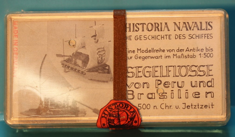 Raft "Kon-Tiki" and "Jangada" kit (each 1 p.) P 500 /BR 1900 Historia Navalis HN 101-102 painted scale 1/500